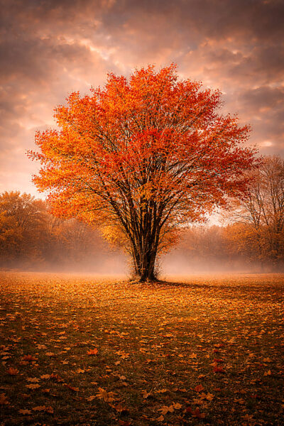 Red Fall Tree